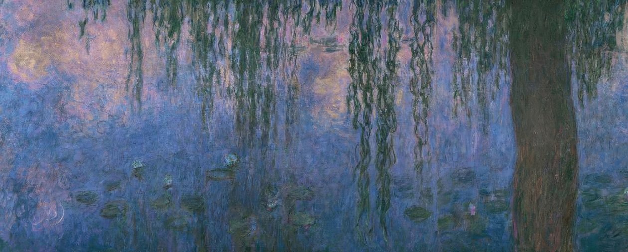 Åkandedammen med pil, Le Matin aus willows af Claude Monet