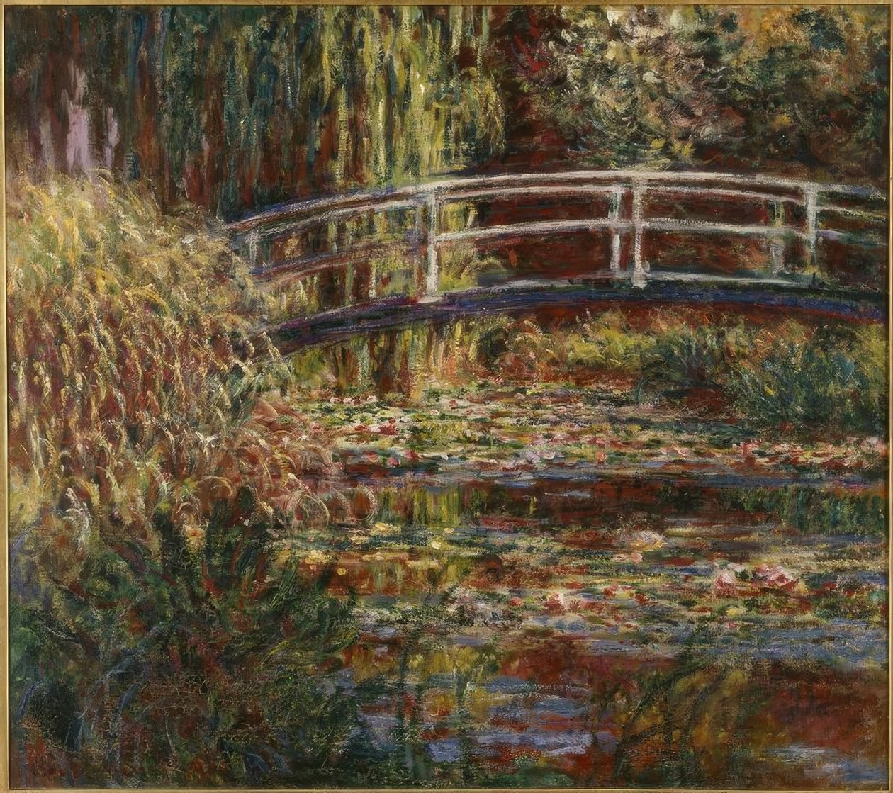 Åkandedammen, lyserød harmoni af Claude Monet