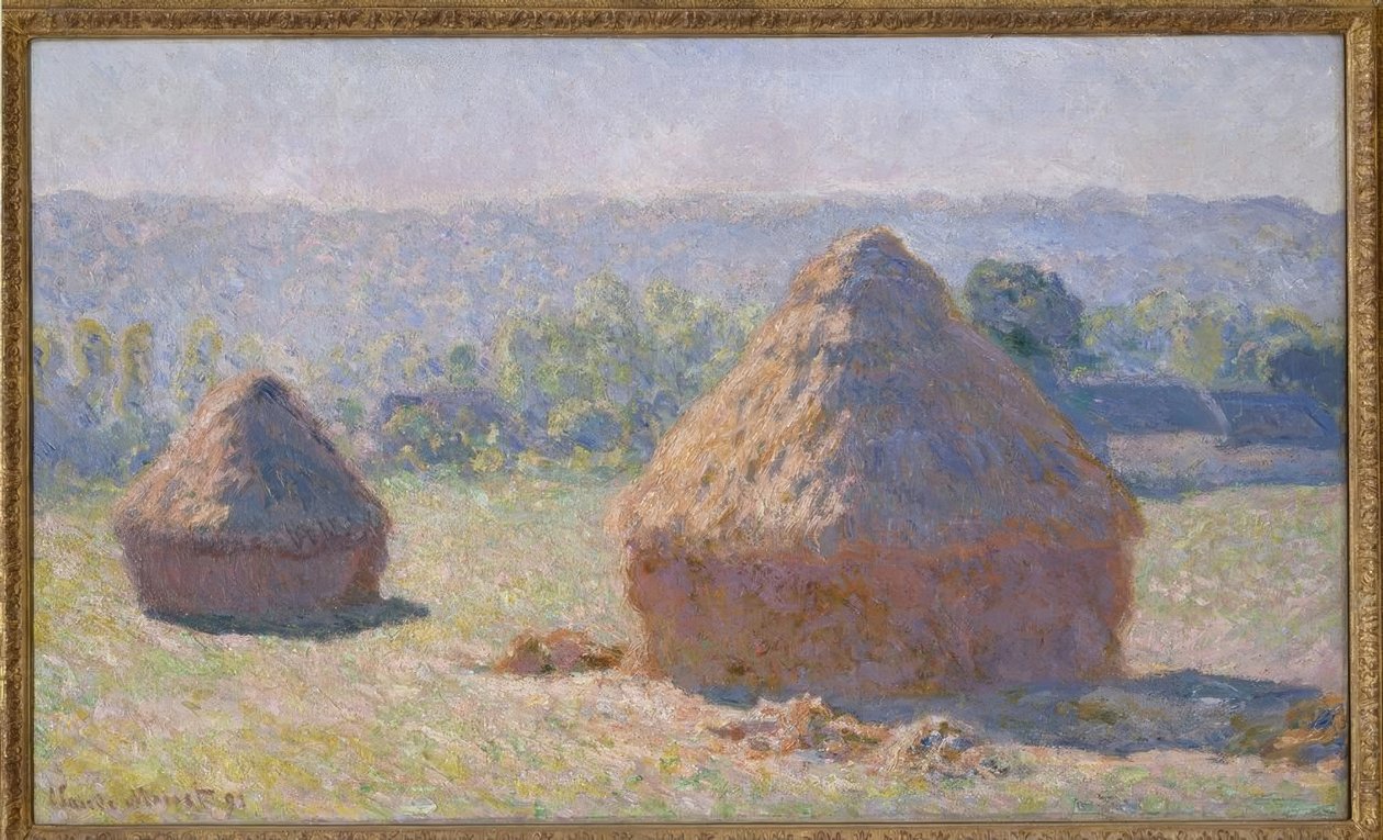 Møllestenene, slutningen af ​​sommeren af Claude Monet