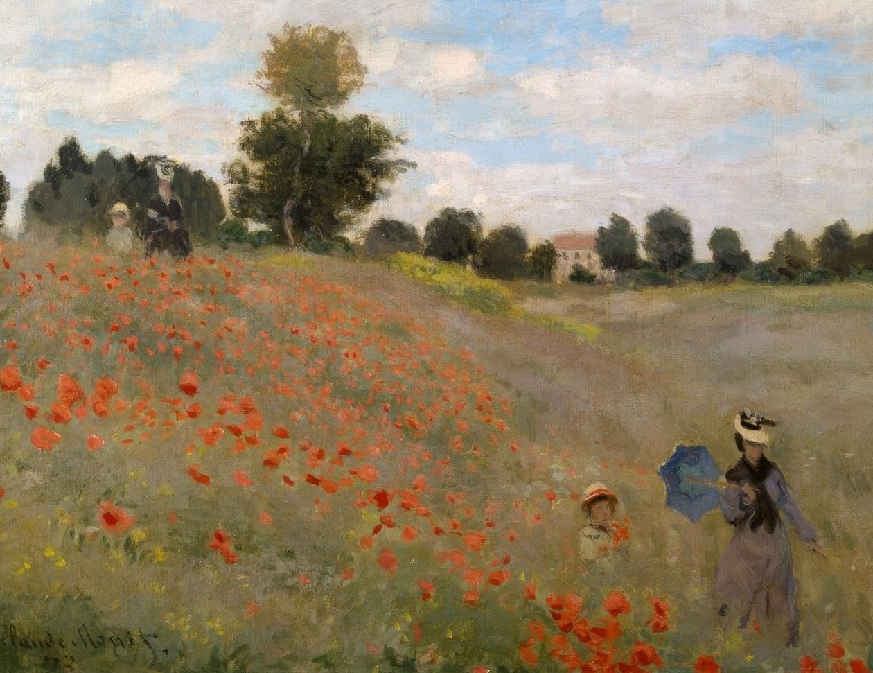 Valmuerne i Argenteuil af Claude Monet