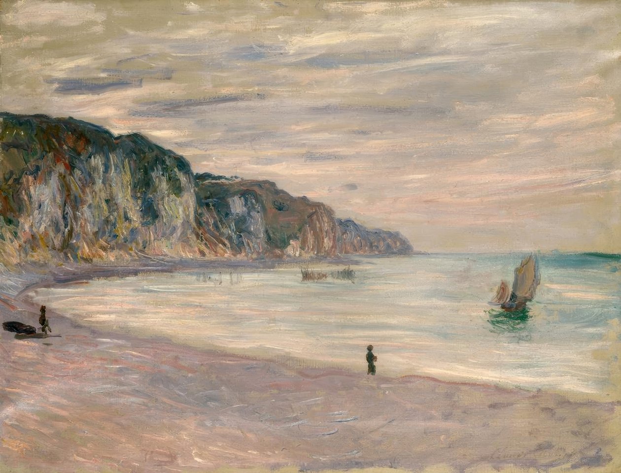 Klipperne ved Pourville af Claude Monet
