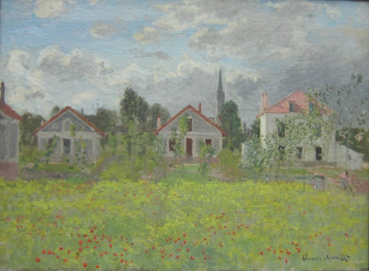 Huse i Argenteuil af Claude Monet