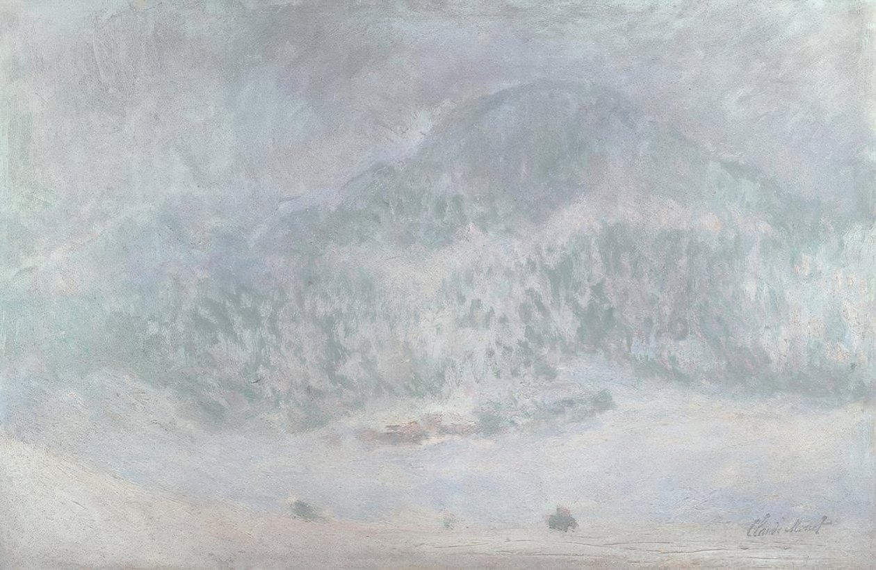 Kolsaas-bjerget, snestorm af Claude Monet