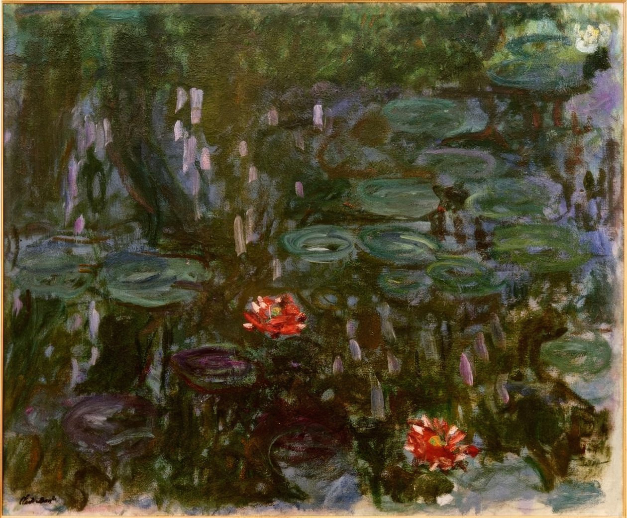 Åkander, pilreflekser af Claude Monet