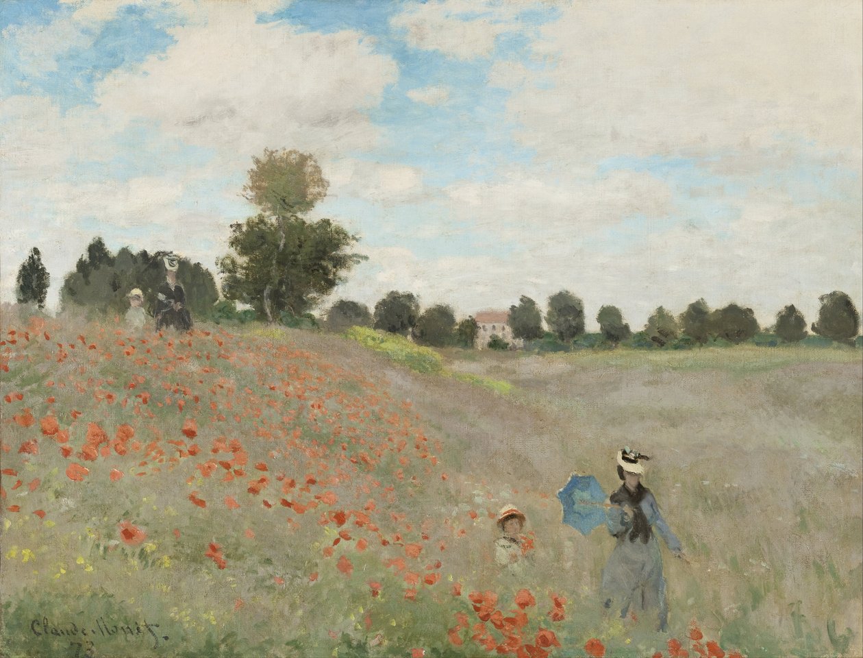 Valmue Mark af Claude Monet