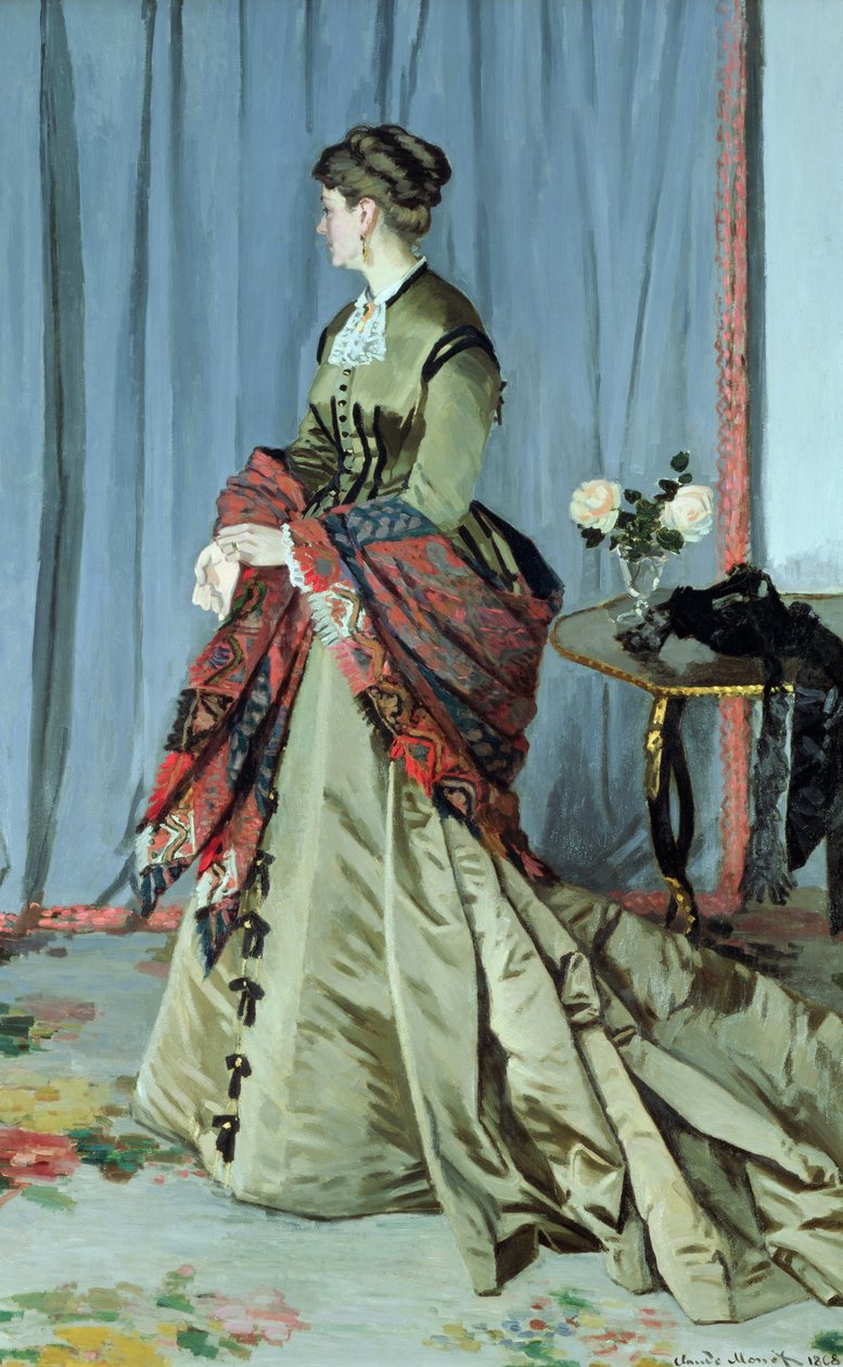 Portræt af Madame Louis Joachim Gaudibert, 1868 af Claude Monet