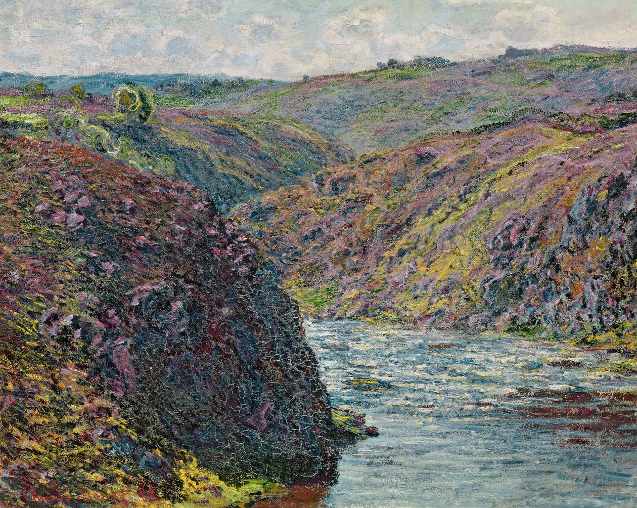 Kløfter af Creuse ved dagens slutning, 1889 af Claude Monet