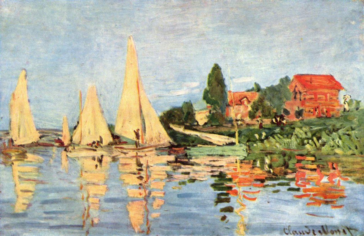 Regatta i Argenteuil af Claude Monet