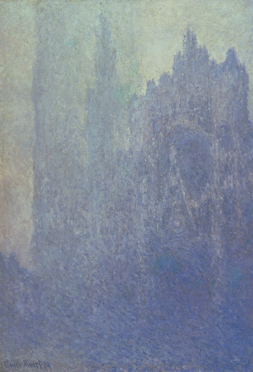 Rouen-katedralen, tåget vejr, 1894 af Claude Monet