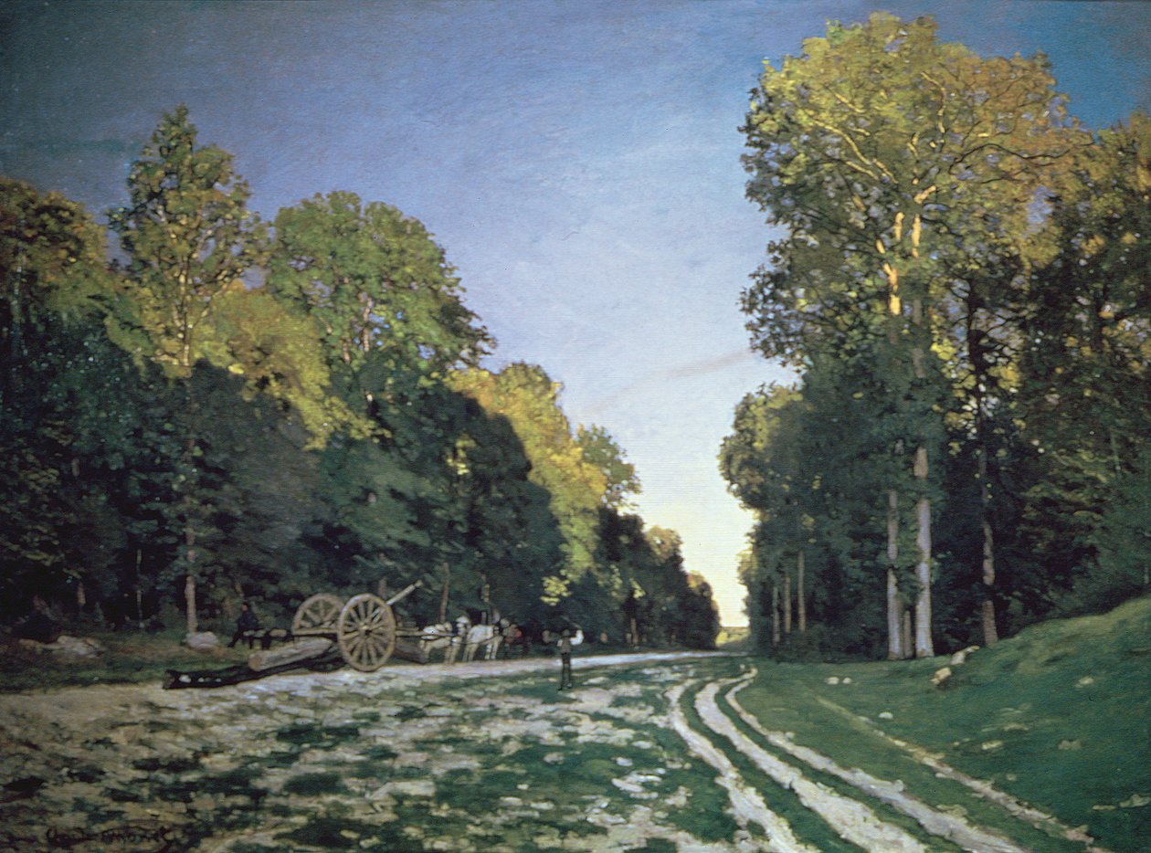 Route de Chailly, Fontainebleau, 1864 af Claude Monet