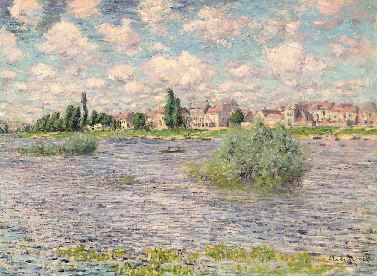 Seine ved Lavacourt af Claude Monet