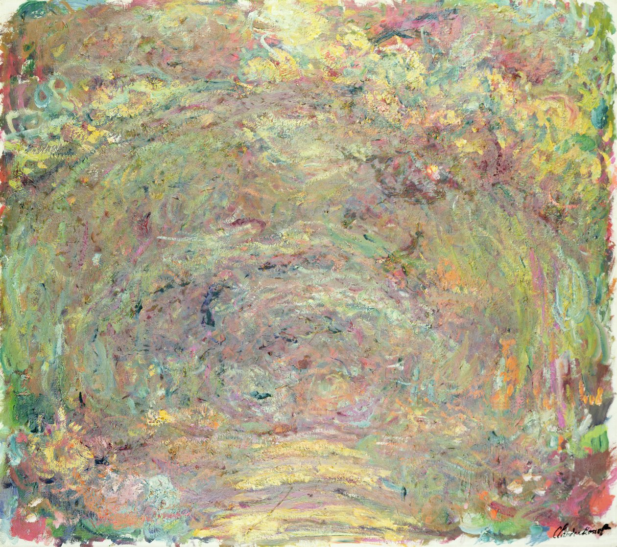 Skyggefuld sti, ca. 1920 af Claude Monet