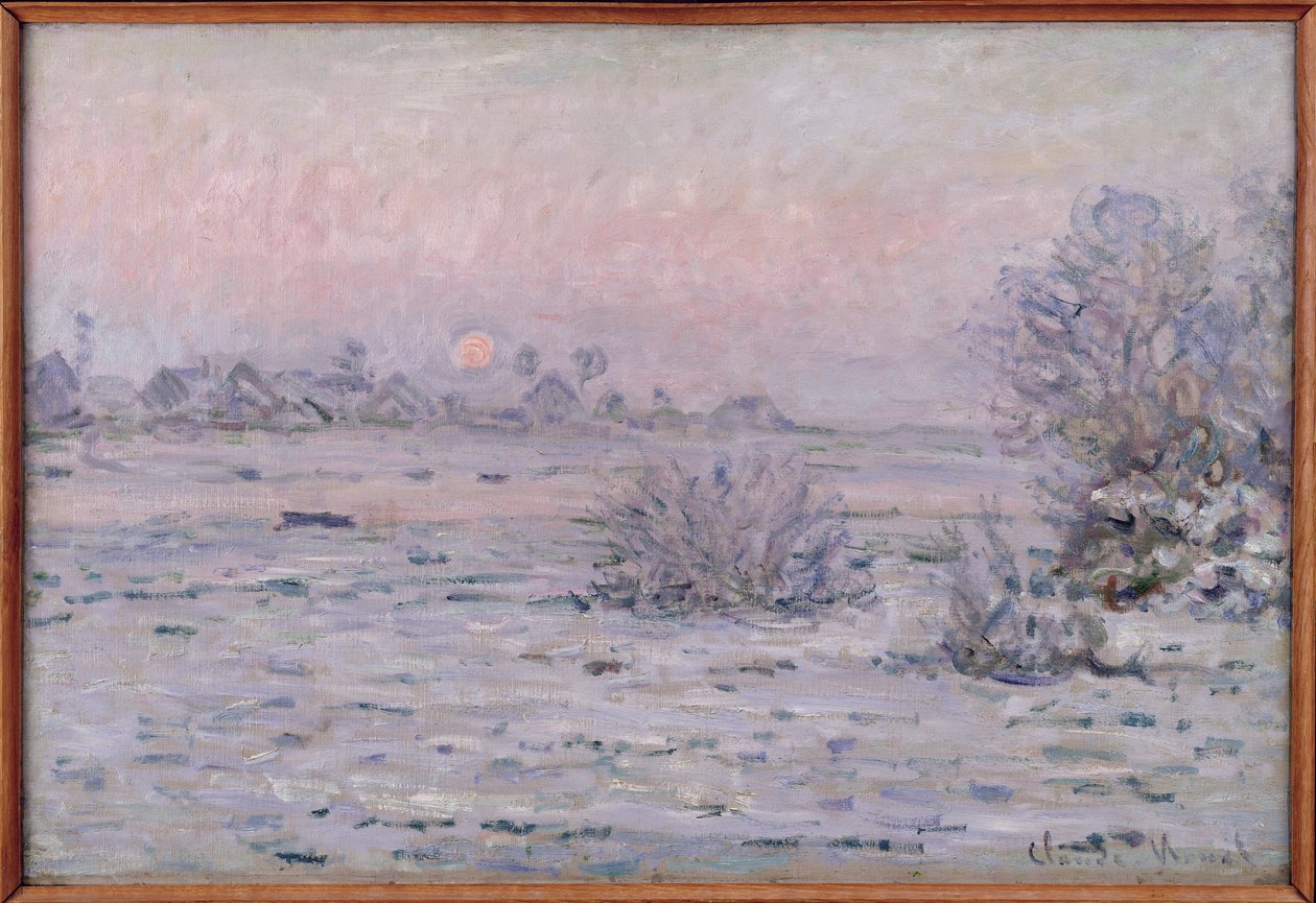 Snelandskab ved Twilight, 1879-80 af Claude Monet