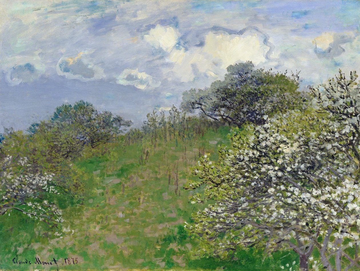 Forår, 1875 af Claude Monet