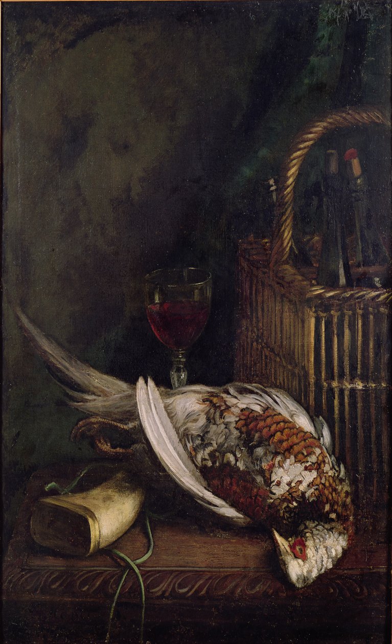 Stilleben med en fasan, ca. 1861 af Claude Monet