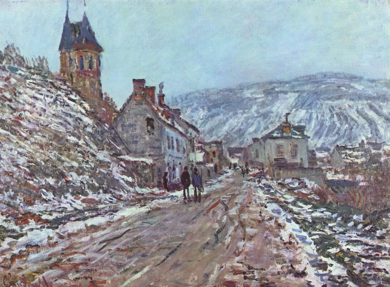 Vejen til Vétheuil om vinteren af Claude Monet