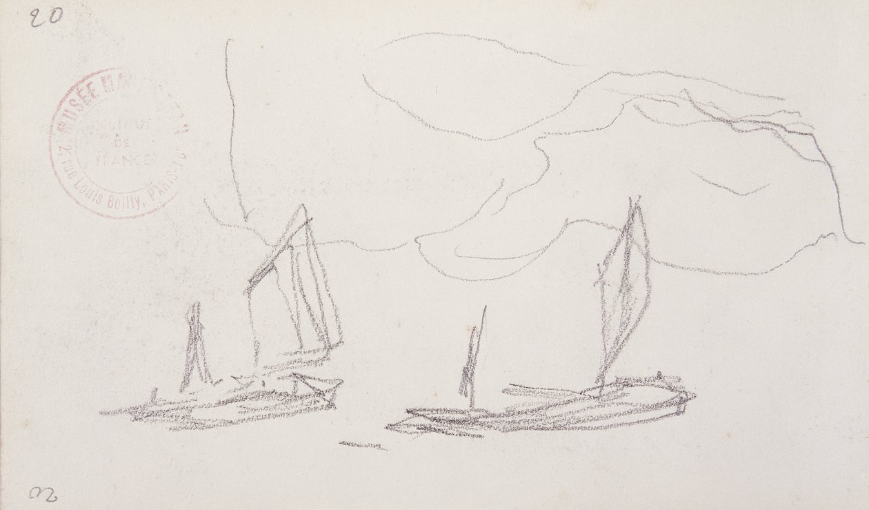 Studie til London-serien, Både på Themsen af Claude Monet