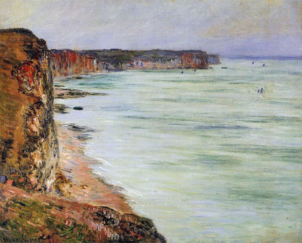 Stille vejr Pourville af Claude Monet