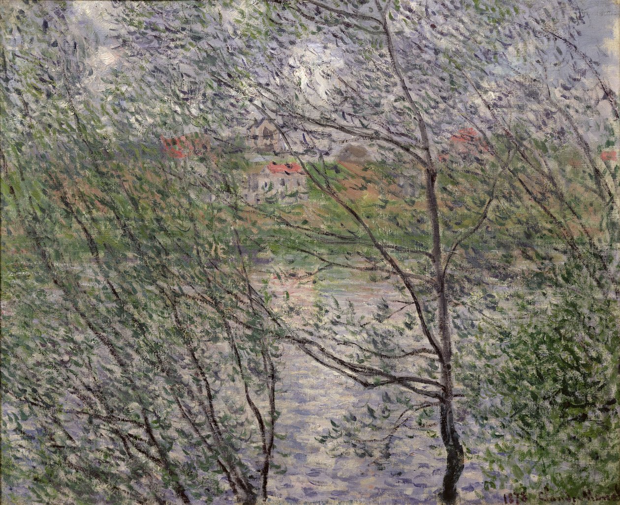 Seines bredder eller Spring gennem træerne, 1878 af Claude Monet