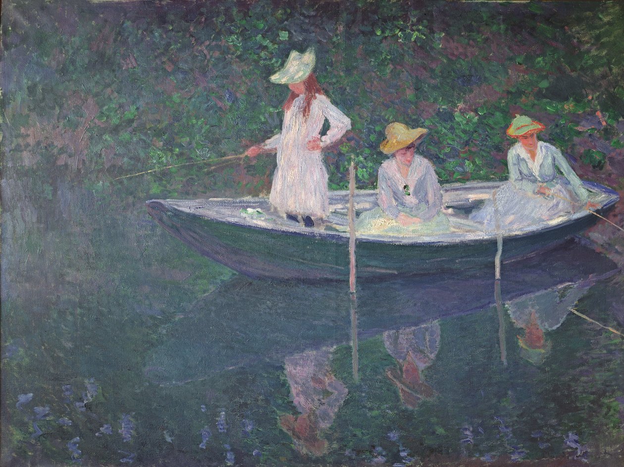 Båden i Giverny, ca. 1887 af Claude Monet