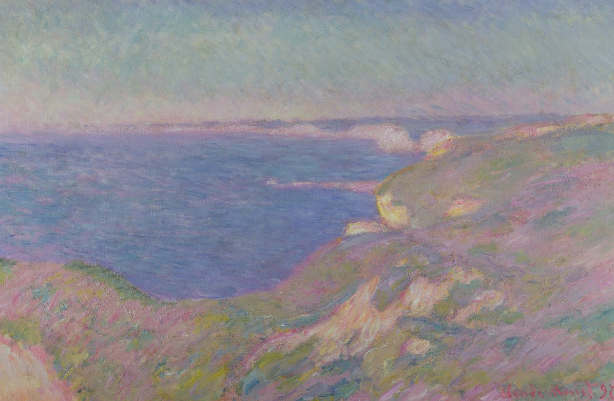 Klipperne nær Dieppe, 1897 af Claude Monet