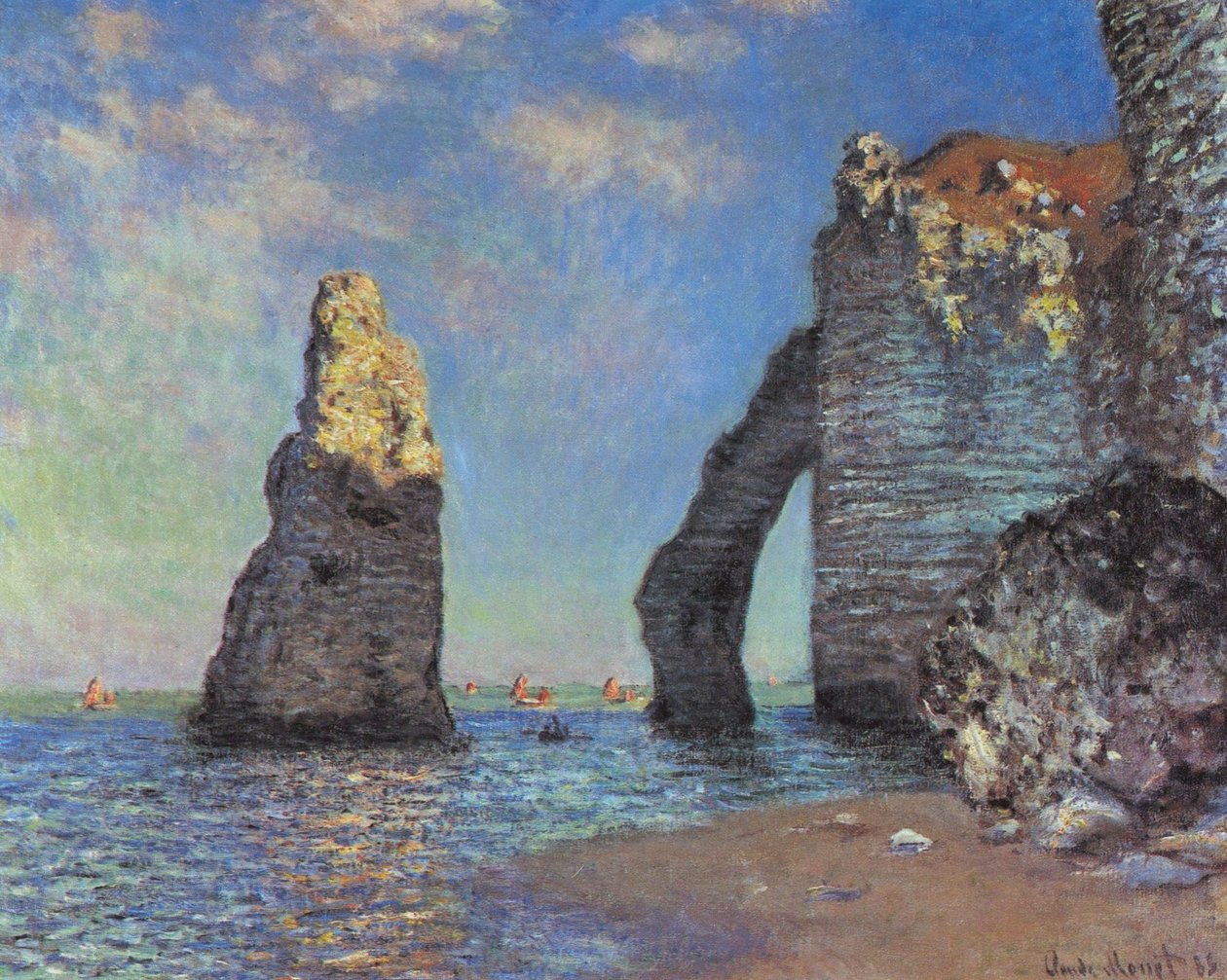 Klinterne ved Etretat af Claude Monet