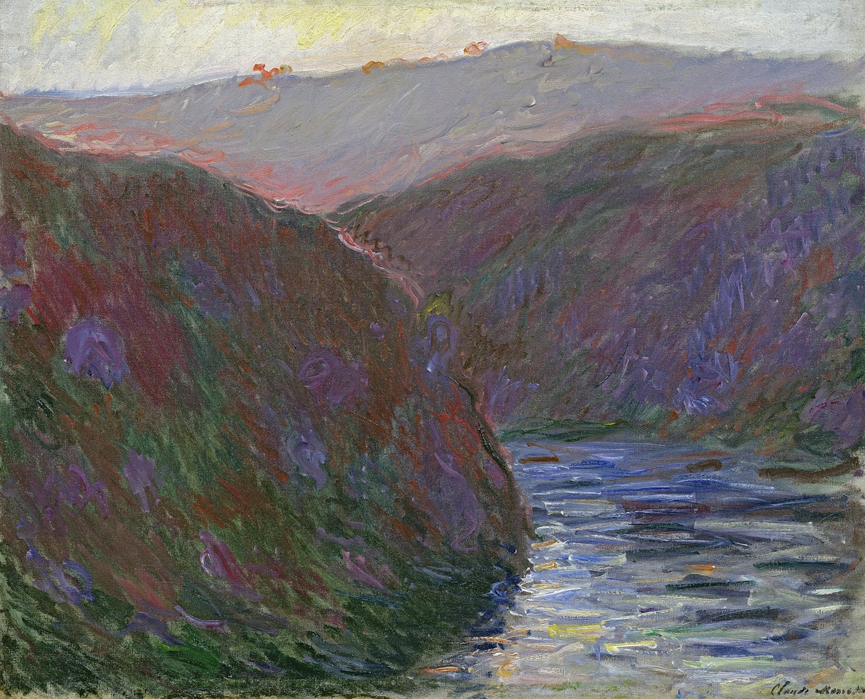 Creuse-dalen, Afteneffekt, 1889 af Claude Monet