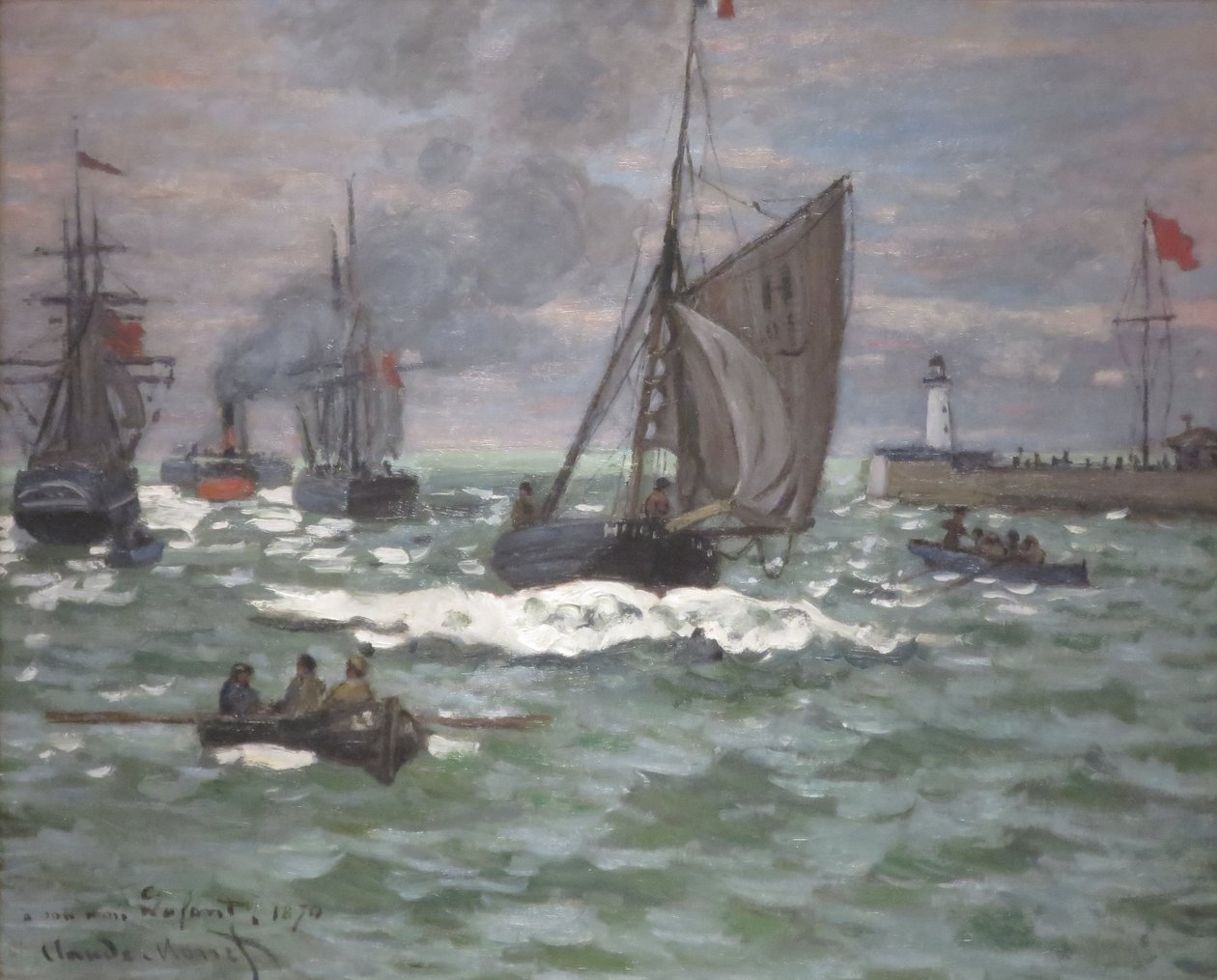 Indgangen til havnen i Le Havre af Claude Monet