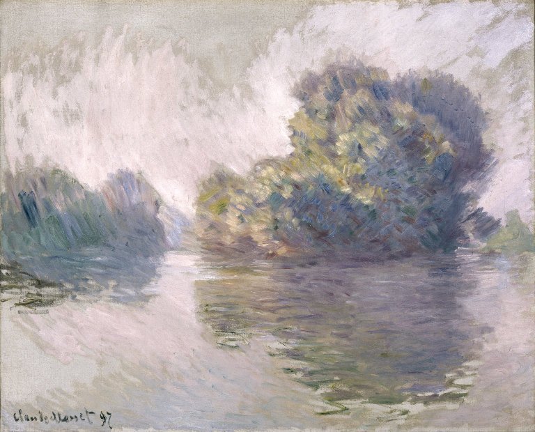 Øerne i Port-Villez (Les Iles à Port-Villez) af Claude Monet