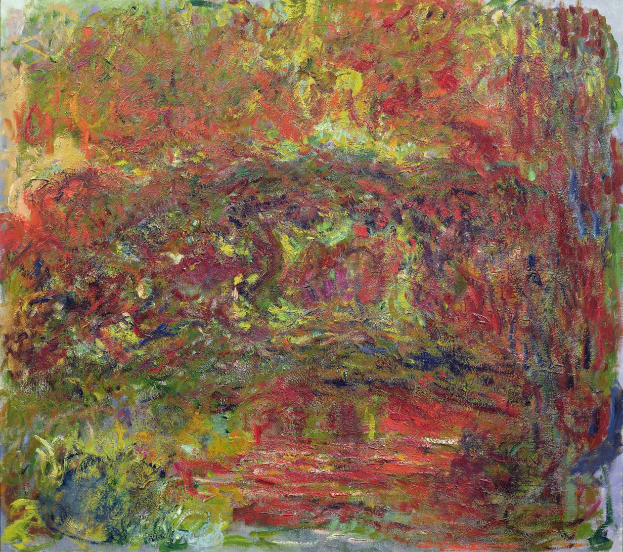 Den japanske bro, 1918-24 (se detaljer 414403) af Claude Monet