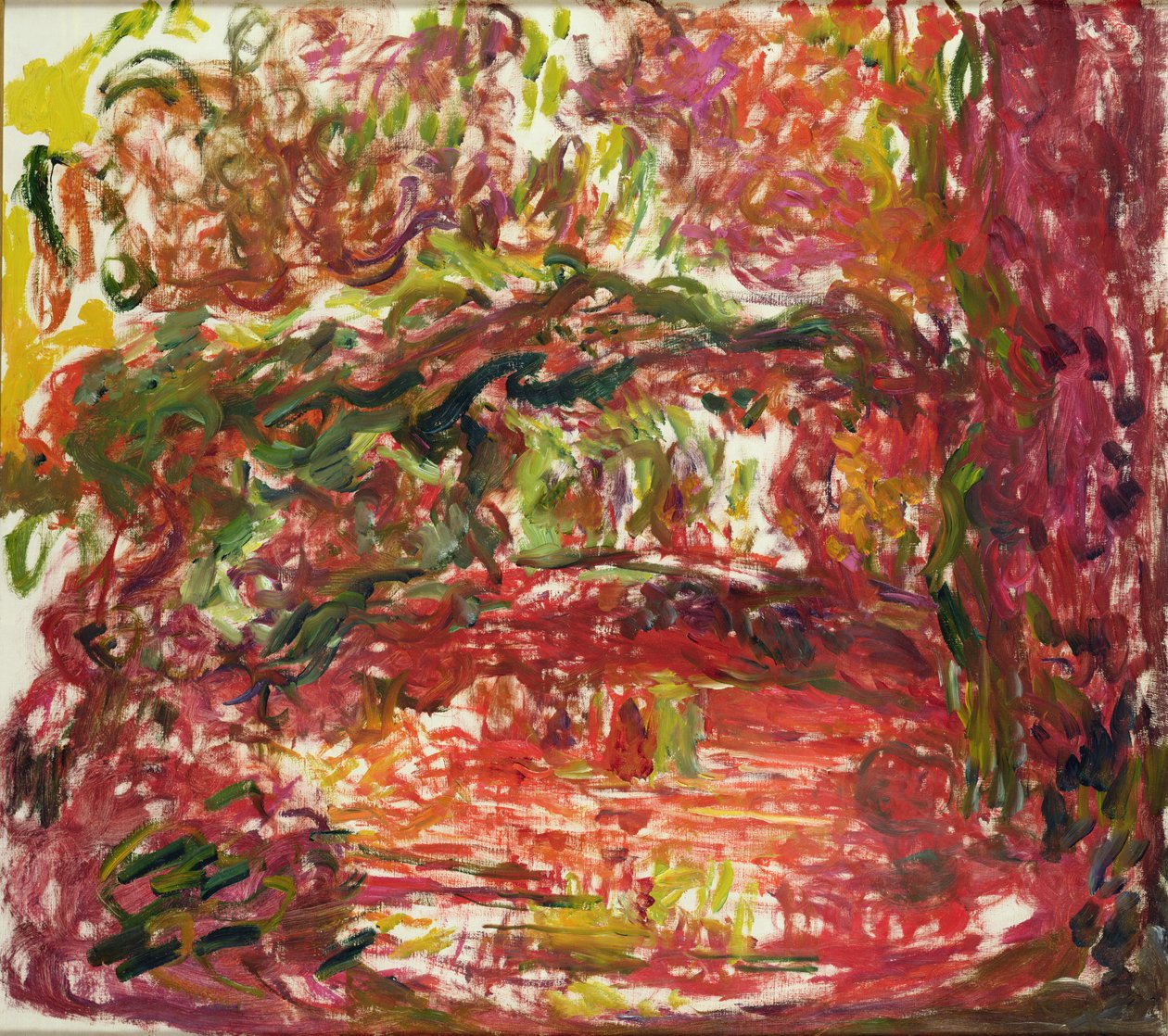 Den japanske bro ved Giverny, 1918-24 (se detaljer 382335) af Claude Monet