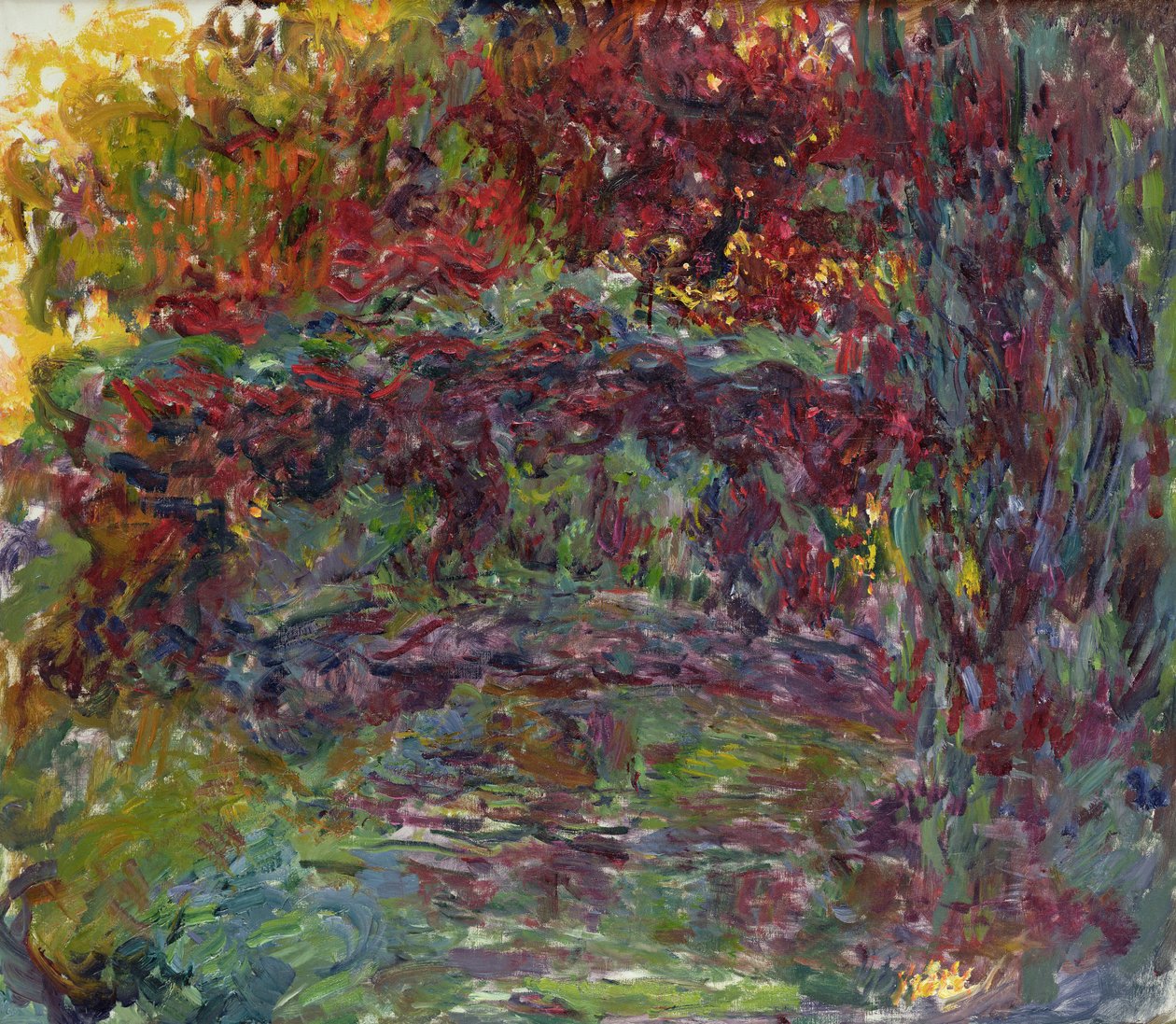 Den japanske bro ved Giverny, 1918-24 af Claude Monet