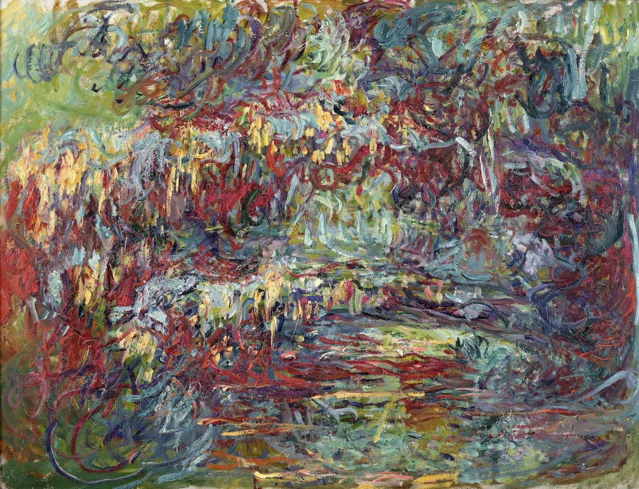 Den japanske bro ved Giverny, 1918-24 af Claude Monet
