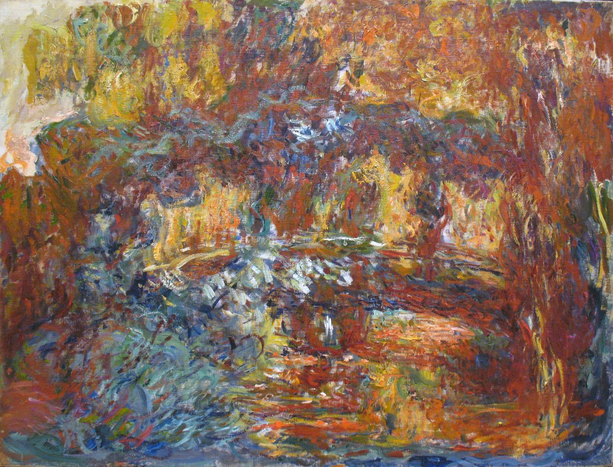 Den japanske gangbro - Den japanske gangbro af Claude Monet