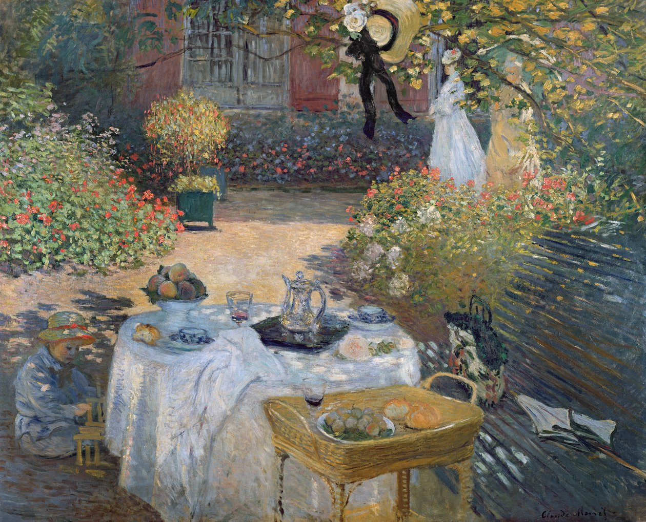 The Luncheon: Monets have ved Argenteuil, ca. 1873 af Claude Monet