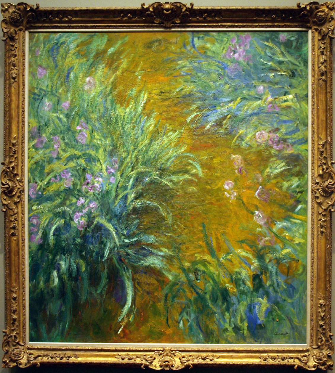 Stien gennem iriserne af Claude Monet