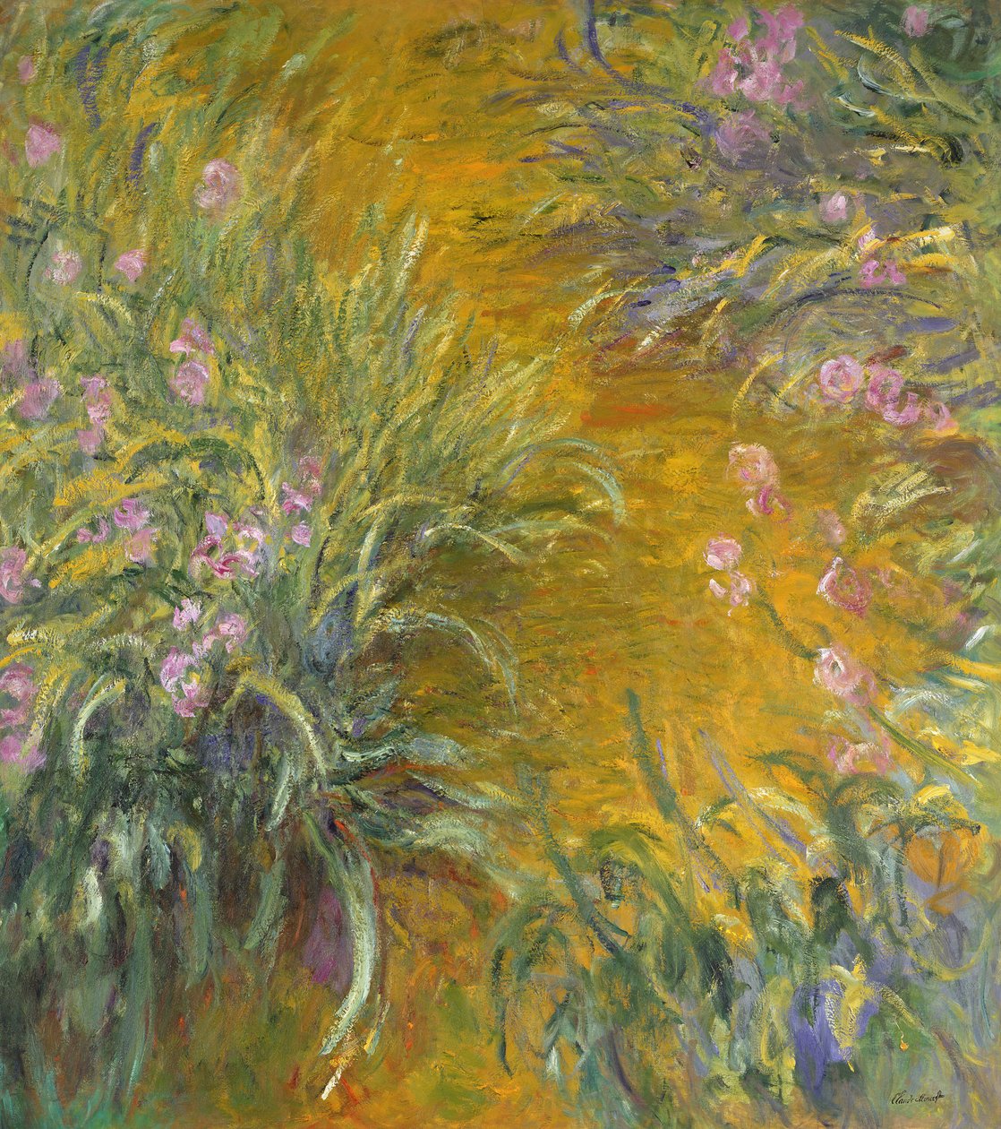Vejen gennem iris, 1914-17 af Claude Monet