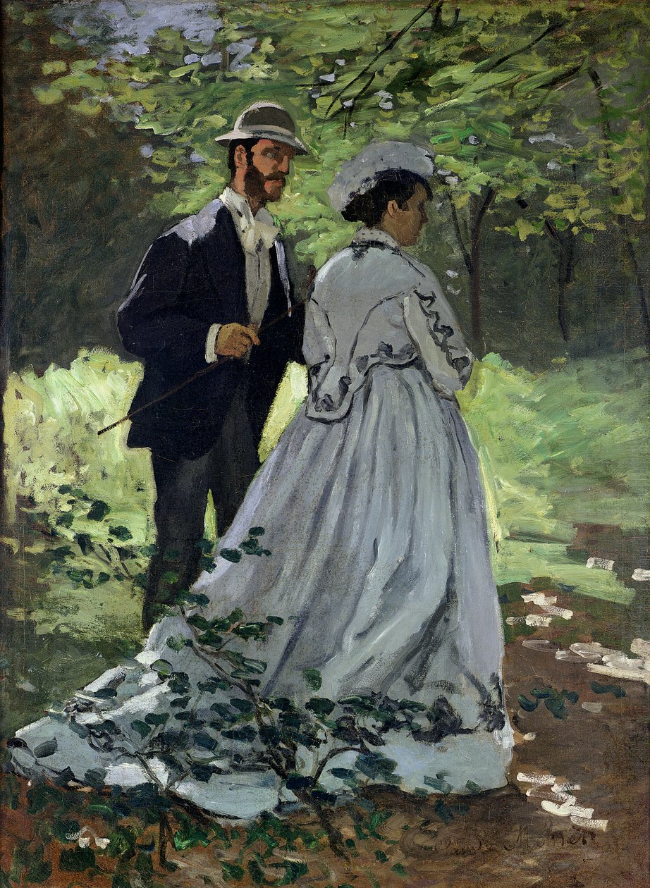 The Promenaders, eller Claude Monet Bazille og Camille, 1865 af Claude Monet