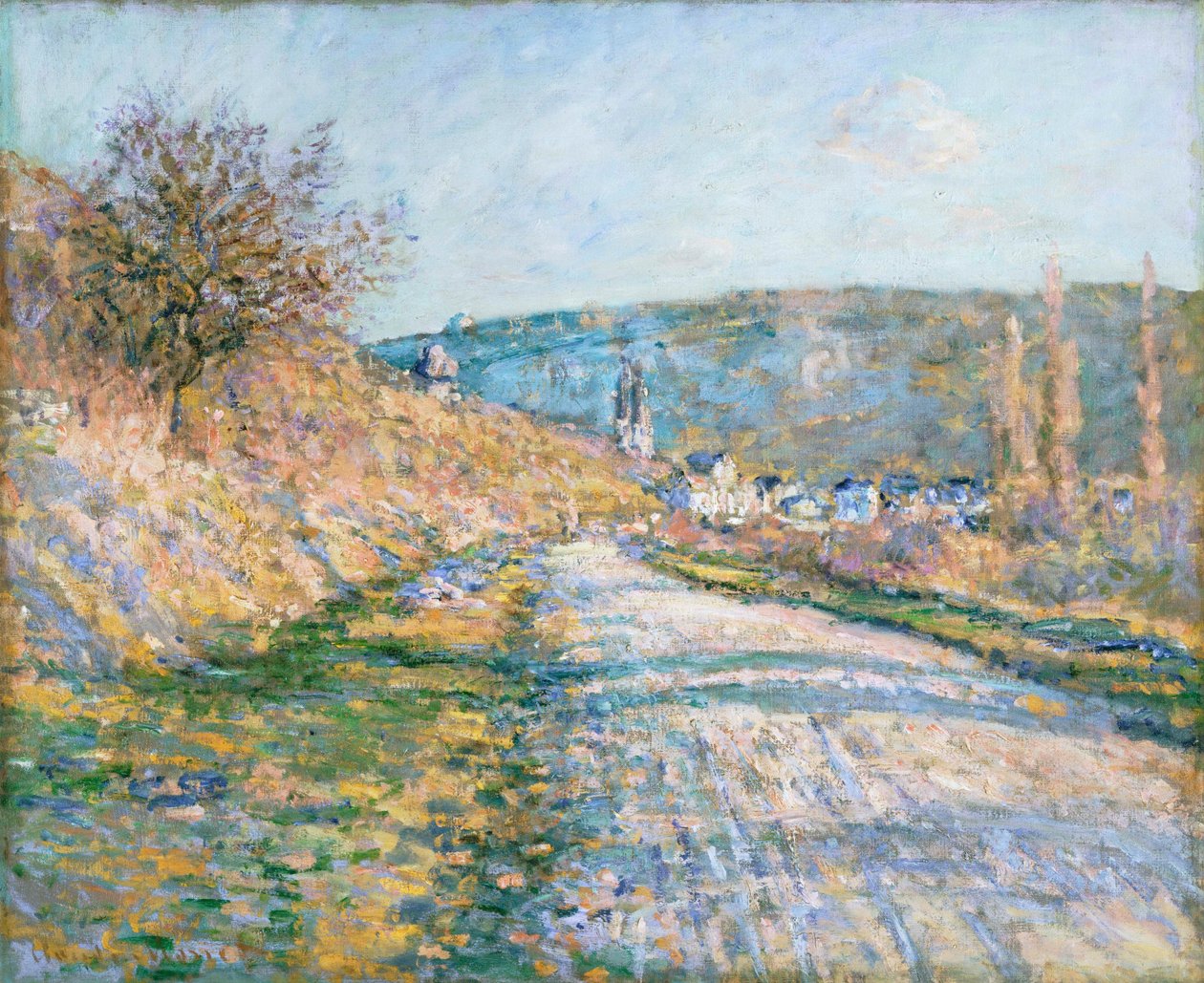 Vejen til Vétheuil af Claude Monet