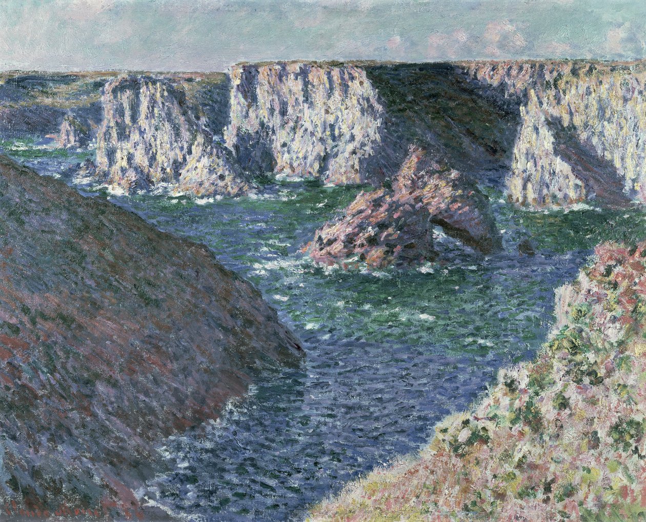 The Rocks of Belle Ile, 1886 af Claude Monet