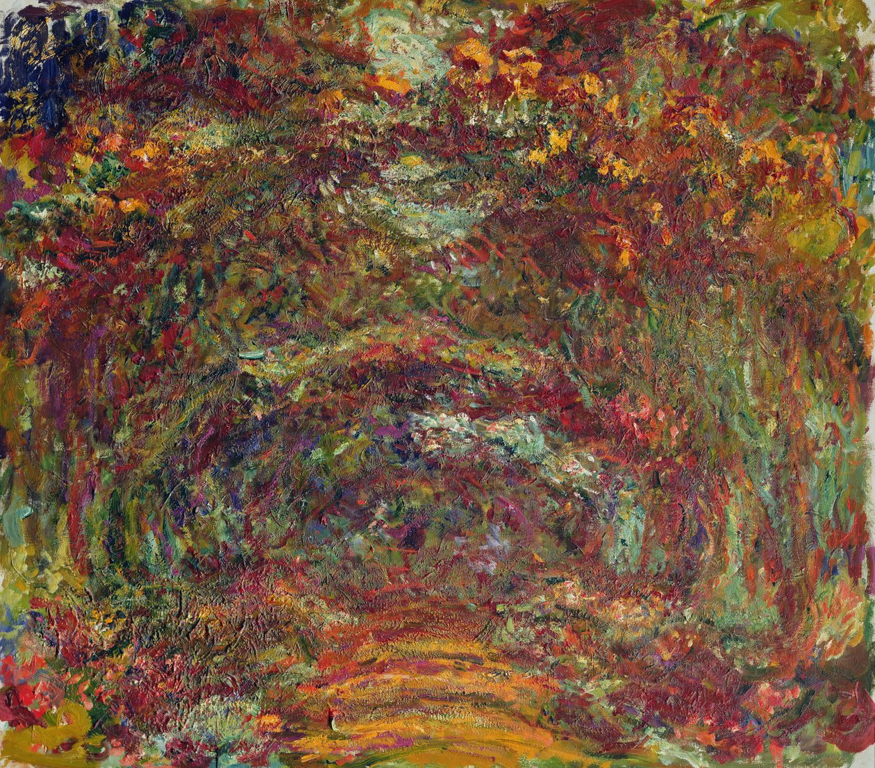 Rosenstien, Giverny, 1920-22 af Claude Monet