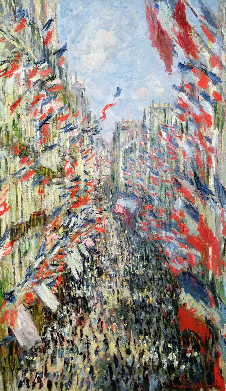Rue Montorgueil, Paris, fejring af 30. juni 1878 af Claude Monet