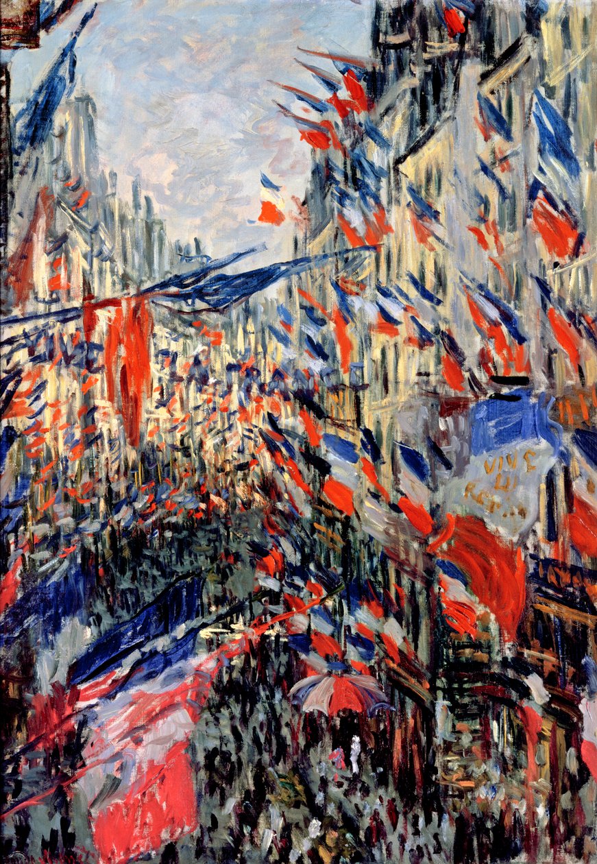 Rue Saint-Denis, fejring af 30. juni 1878 af Claude Monet