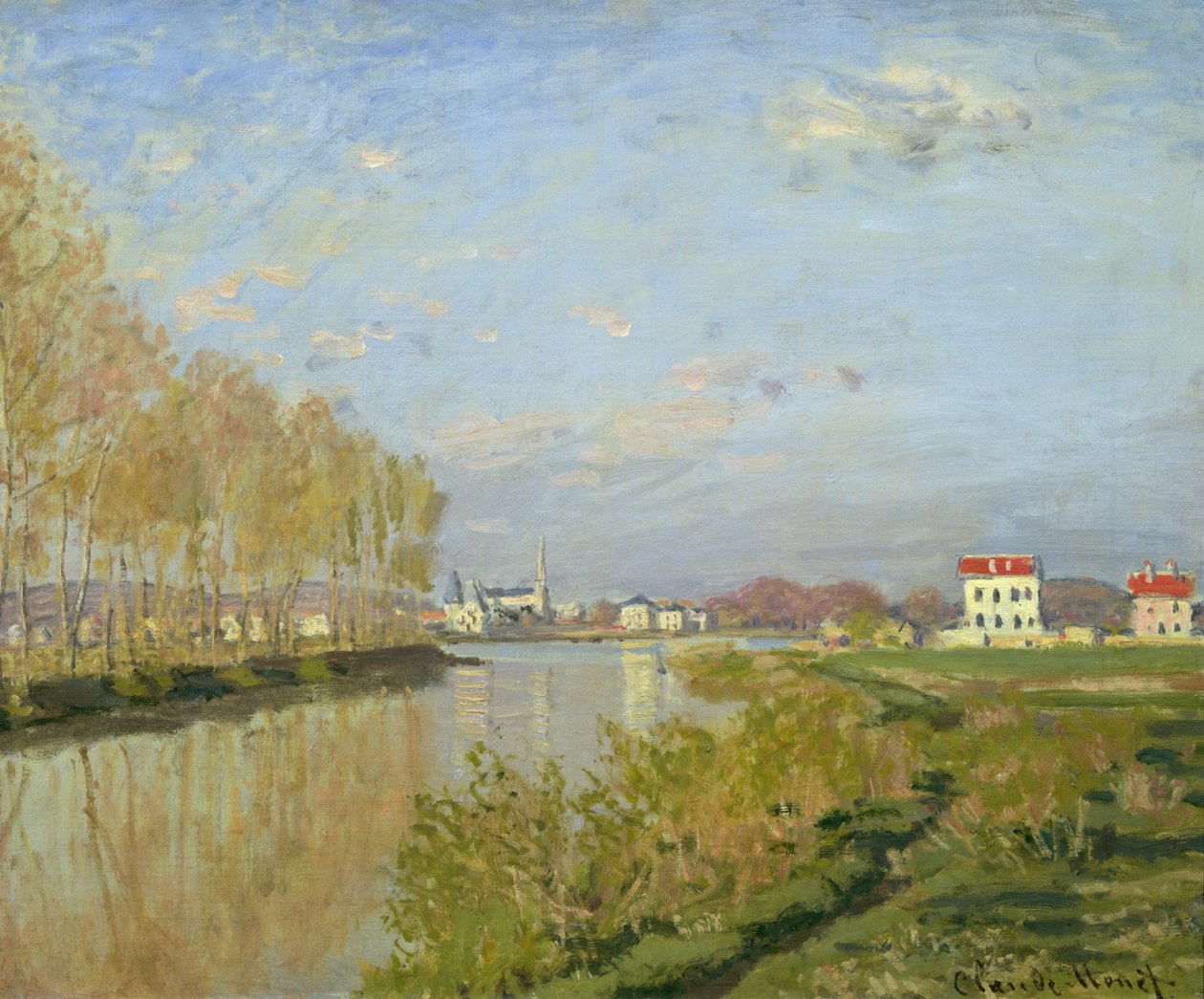 Seinen ved Argenteuil, 1873 af Claude Monet