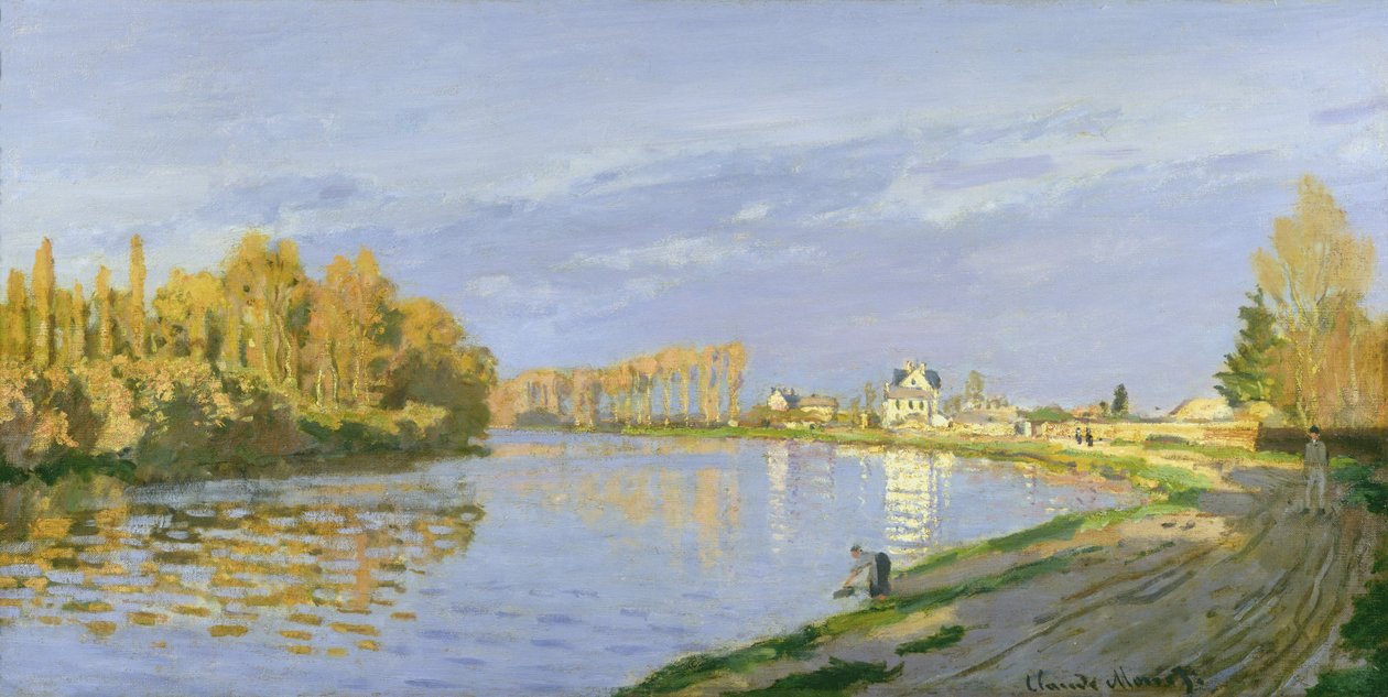Seinen ved Bougival, 1872 af Claude Monet