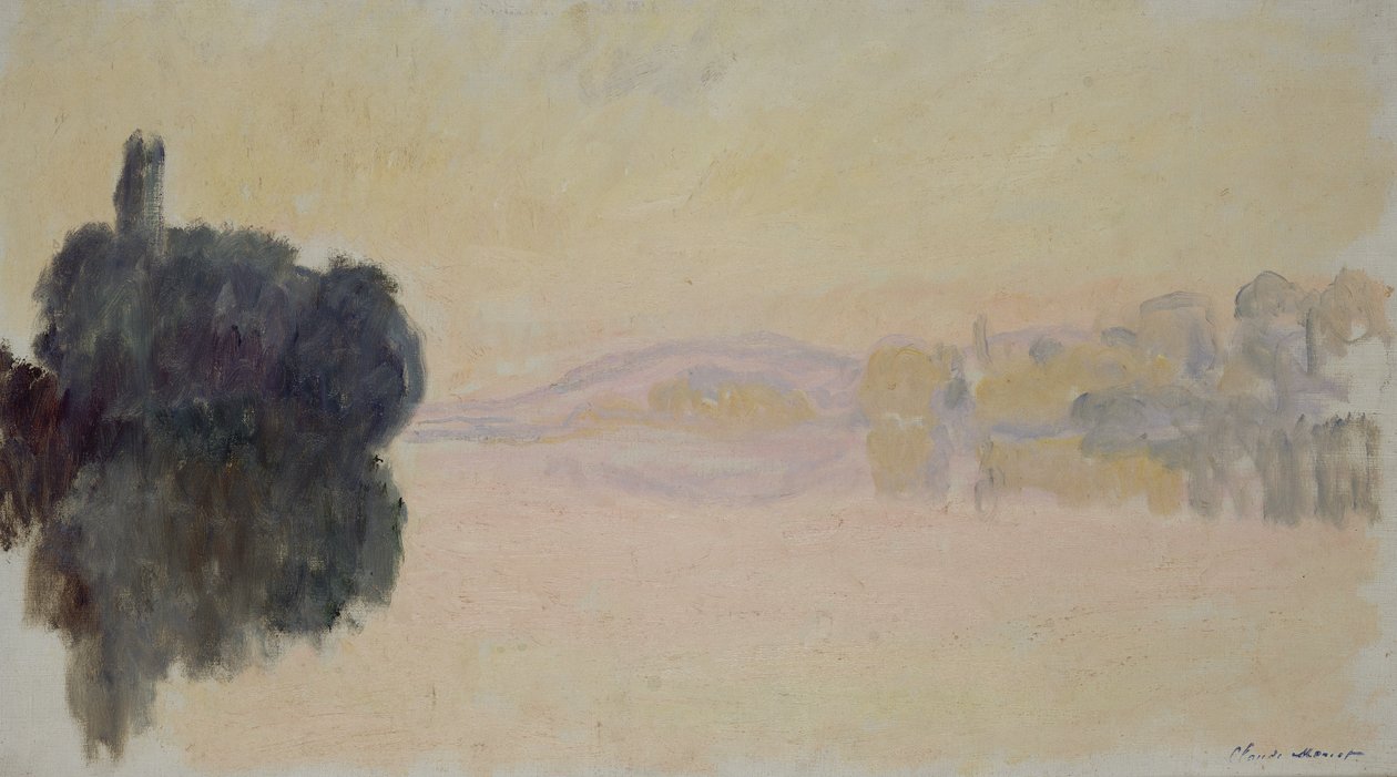 Seinen ved Port-Villez, 1894 af Claude Monet