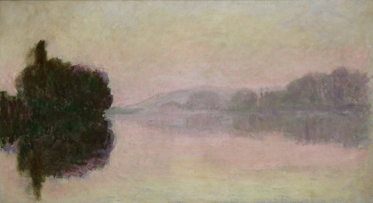 Seinen ved Port-Villez, afteneffekt, 1894 af Claude Monet