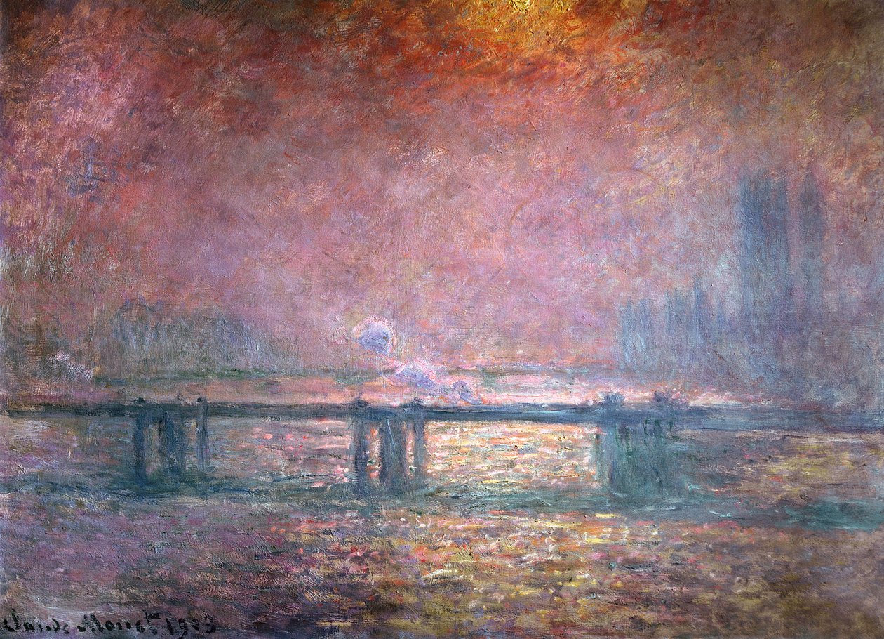 Themsen ved Charing Cross, 1903 af Claude Monet