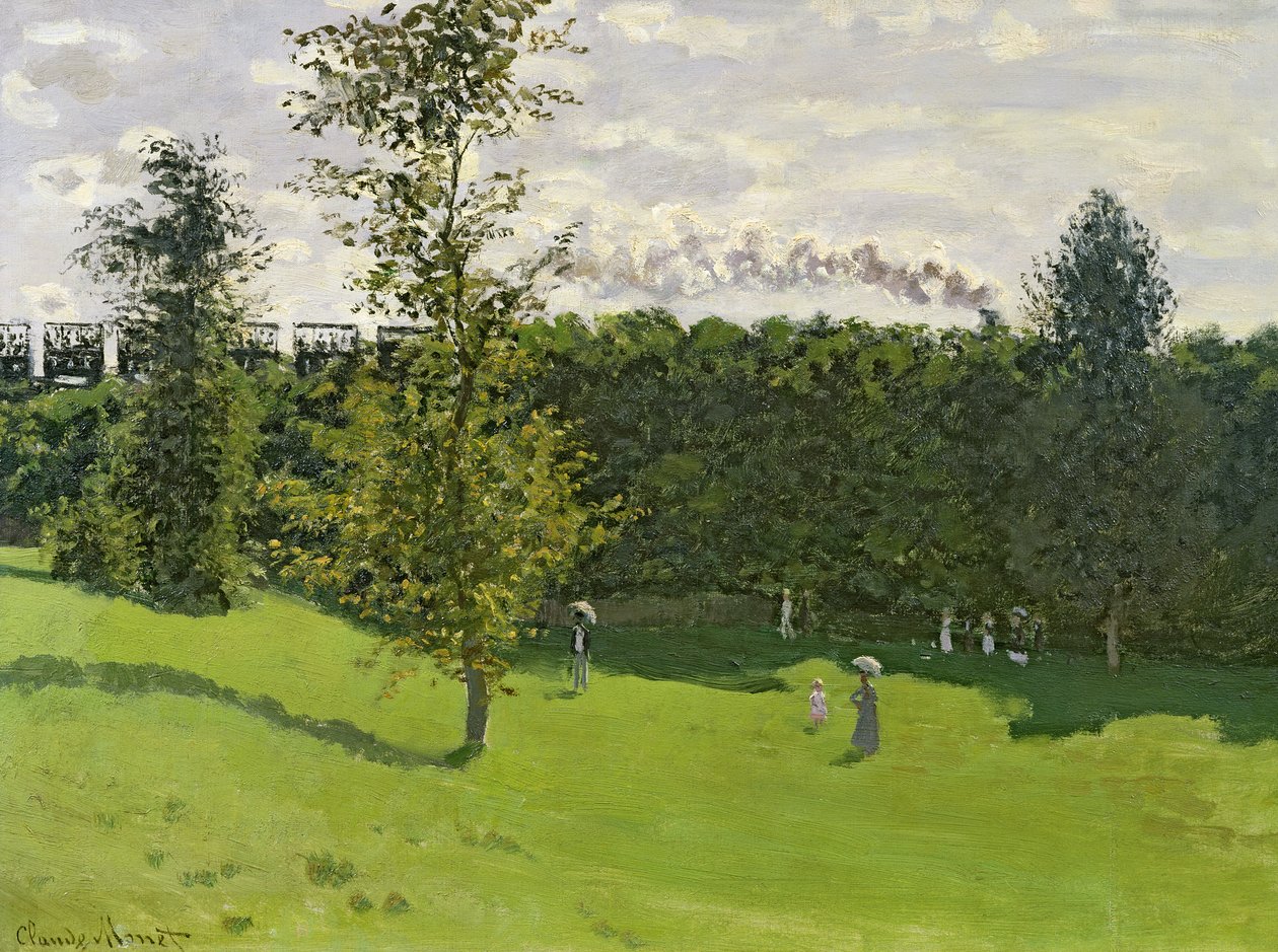 Toget på landet, c.1870-71 af Claude Monet