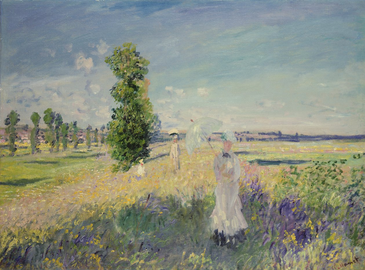 The Walk (Argenteuil), c.1872-75 af Claude Monet